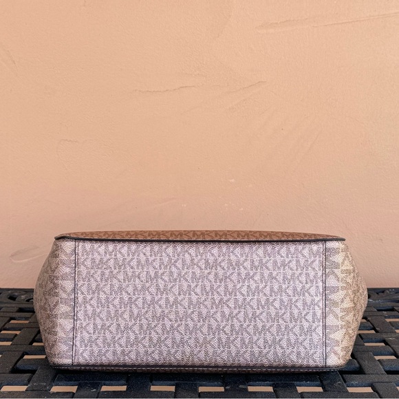 Michael Kors Jet Set Travel Large Chain Shoulder Tote Bag + Wallet MK Rose Gold - Picture 7 of 13